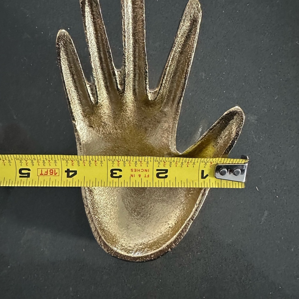 Gold Hand-Shaped Jewelry Holder - Picture 2 of 4